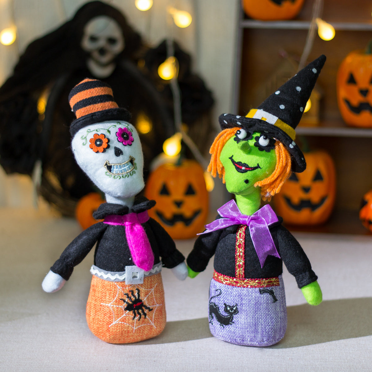 Halloween decorations desktop ornaments Western Ghost Festival witch skull Halloween figurine ornaments