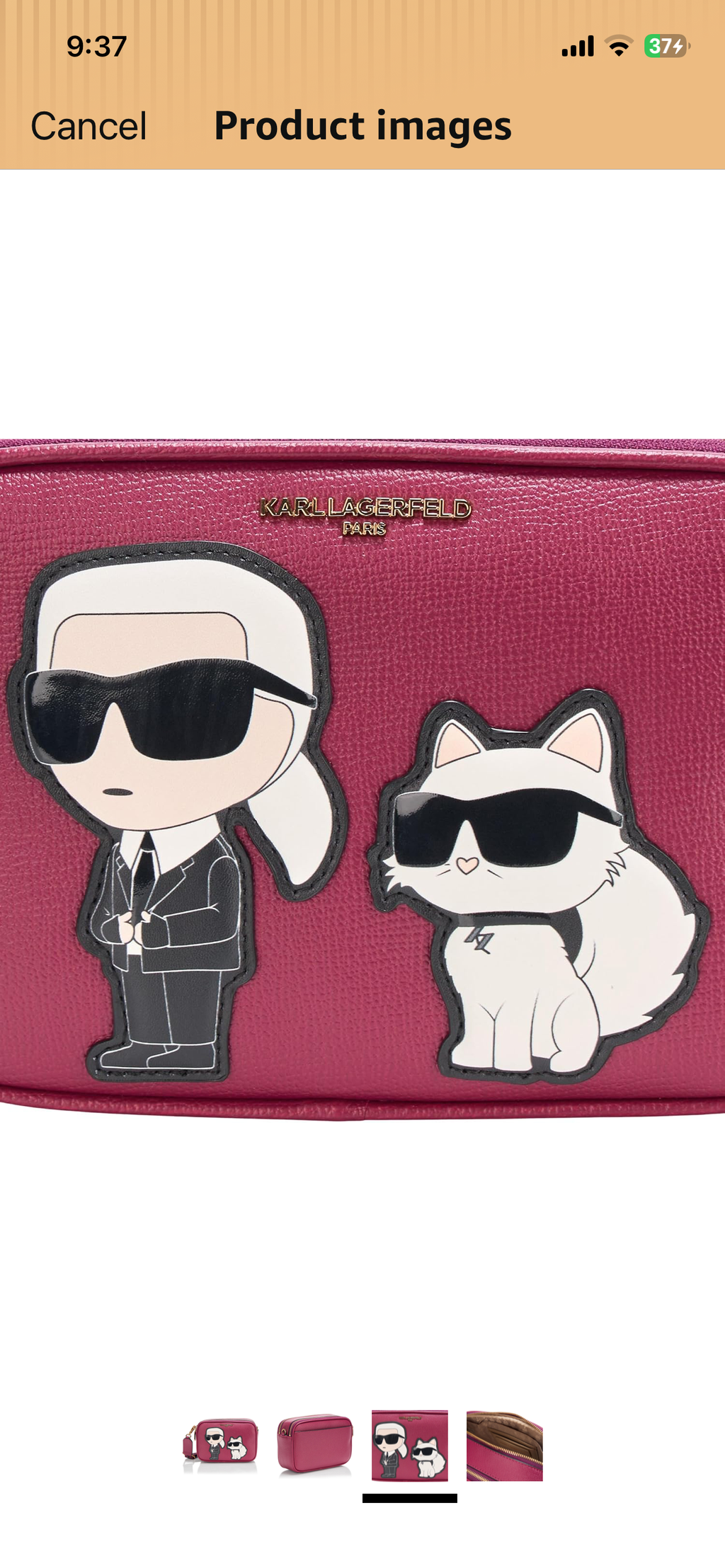 KARL LAGERFELD Women's Maybelle Choupette Crossbody
