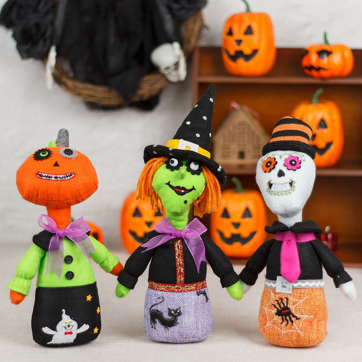 Halloween decorations desktop ornaments Western Ghost Festival witch skull Halloween figurine ornaments